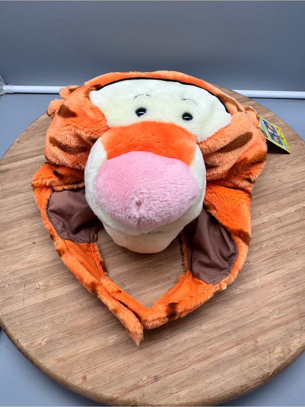 Tokyo Disney Resort Winnie the Pooh Tigger Fluffy Plush Hat Fun Cap Headband NWT